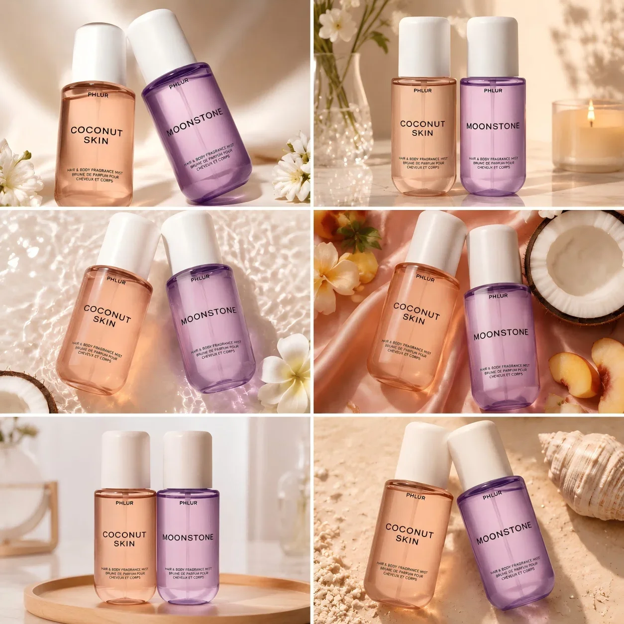 Perfume Fragrance For Women - PHLUR Coconut Skin & Moonstone Set